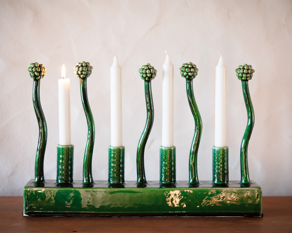 Adventsljusstake X-tra Large, keramik av Elna-Karin Helgesson