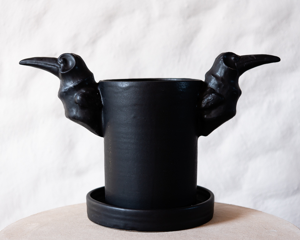 Cylinerkarl Råkor, keramik av Elna-Karin Helgesson